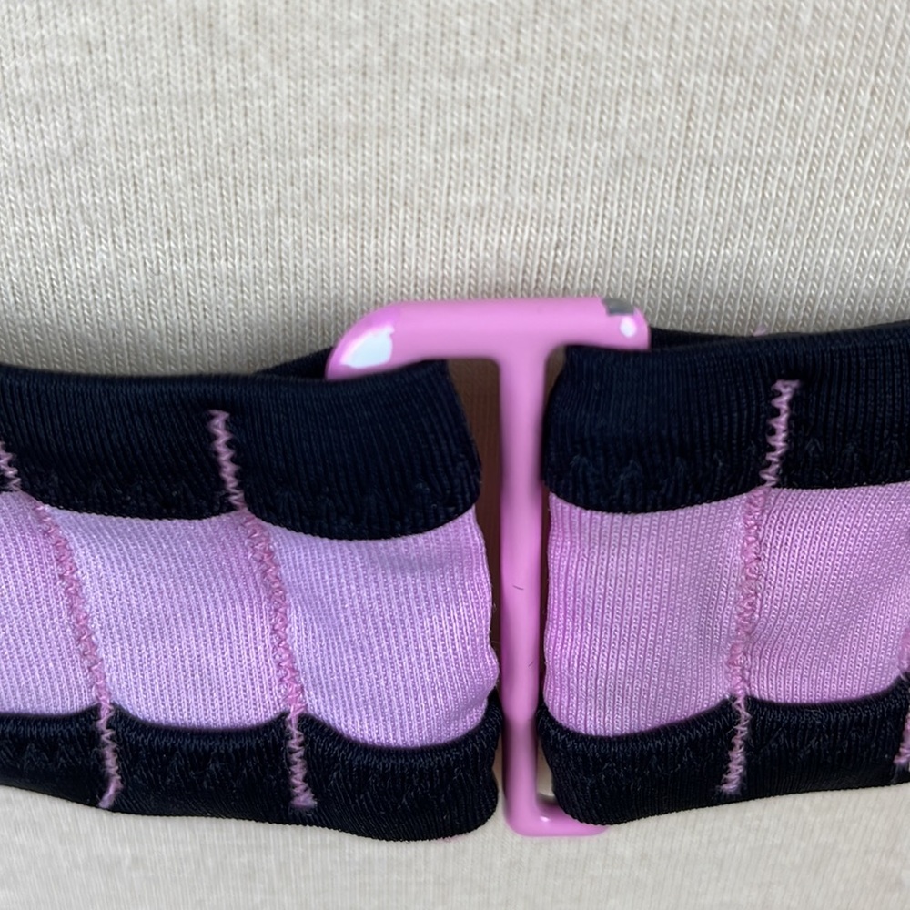 Victoria's Secret Blue Pink and Ivory Bikini Top w/Crochet Detail - Size 34D - Picture 8 of 15
